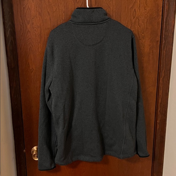 L.L. Bean Charcoal Grey Men's Sweater Fleece Full-Zip Jacket Size Large Tall - Picture 2 of 4